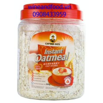 Bột yến Mạch ăn liền Oatmeal Captain Oats 500g