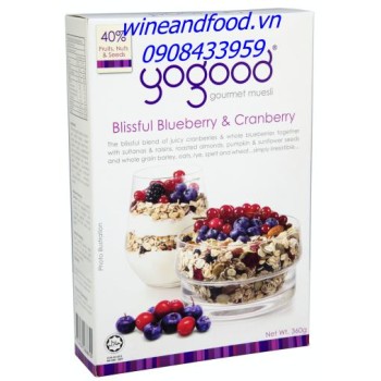 Ngũ cốc blueberry cranberry Yogood 360g