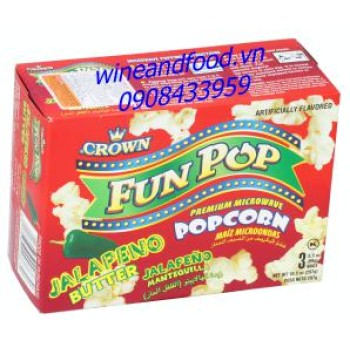 Bắp rang bơ cay Fun Pop Crown 297g