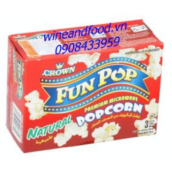 Bắp rang bơ Fun Pop Crown tự nhiên 297g