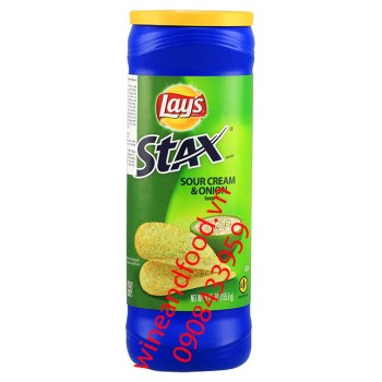Khoai tây chiên Lay's Stax sour cream and onion 156g