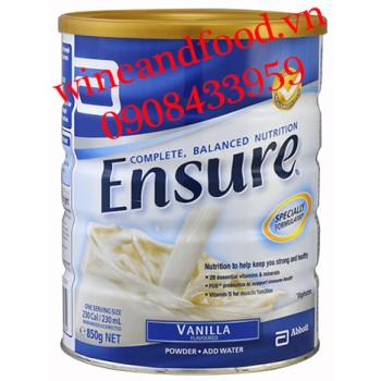 Sữa bột Ensure Vanilla Úc 850g