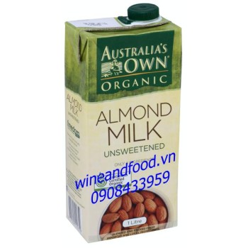 Sữa hạnh nhân không đường Australia's Own 1l