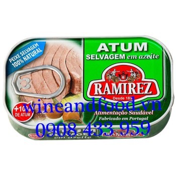 Cá ngừ ngâm dầu oliu Ramirez 120g