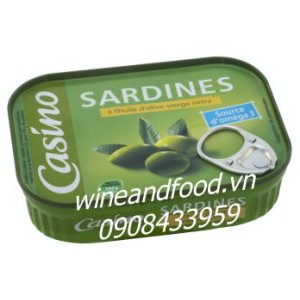 Cá Sardine ngâm dầu oliu Casino 135g