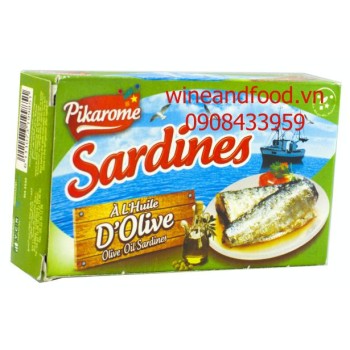 Cá Sardines ngâm dầu oliu Pikarome 125g