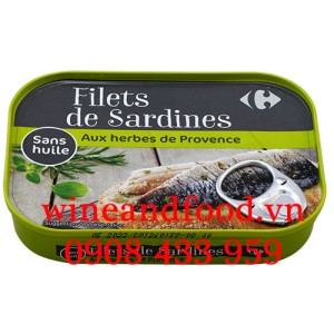 Phi lê cá trích ướp gia vị Herbes de Provence Carefour 100g
