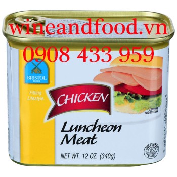 Thịt gà đóng hộp Luncheon Meat Bristol 340g