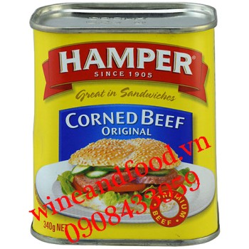 Thịt bò đóng hộp Corned Beef Original Hamper 340g