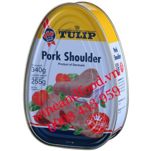 Thịt vai Heo đóng hộp Tulip 340g