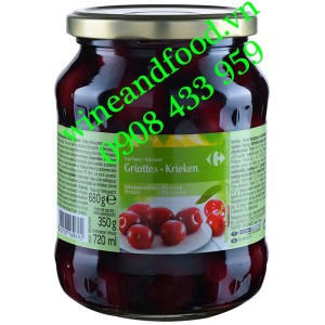 Trái Cherry ngâm Griottes Krieken Carrefour hũ 680g