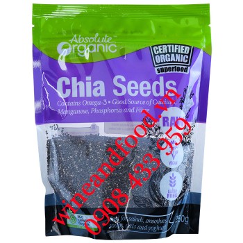 Hạt chia Úc Absolute Organic tím 250g
