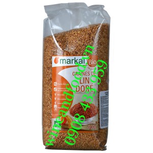 Hạt lanh vàng hữu cơ Markal Graines de Lin Doré túi 500g