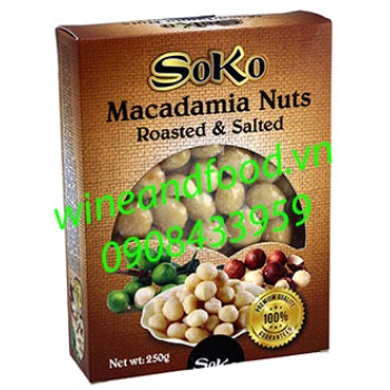 Hạt Macca rang muối Soko 250g