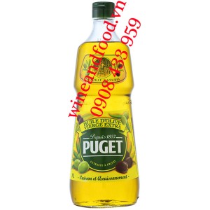 Dầu Oliu Vierge Extra (Extra Virgin) Puget Pháp 1 Lít