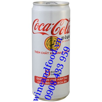 Nước ngọt Coca Cola không đường thêm chất xơ 330ml