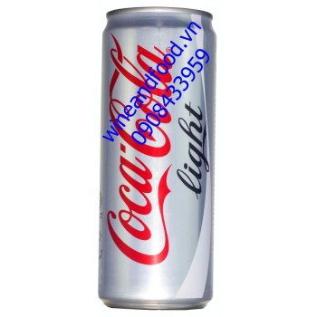 Nước ngọt Coca Cola light không đường lon cao 330ml