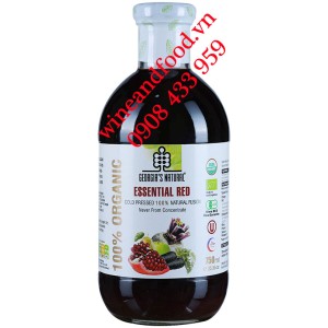 Nước rau củ đỏ Essential Red 100% Organic Georgia's Natural 750ml