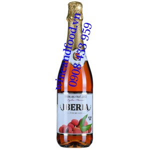 Nước trái cây có ga hương vị vải Iberia 750ml