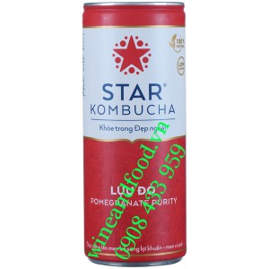 Nước uống trà Star Kombucha lựu đỏ 250ml