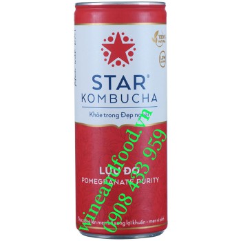 Nước uống trà Star Kombucha lựu đỏ 250ml