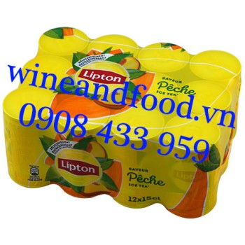 Trà Đào Lipton Pháp lon 15clx12