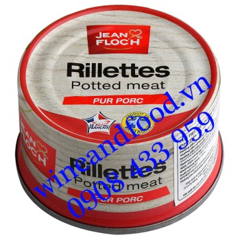 Pate Rillettes Potted Meat Jean Floc'h 125g