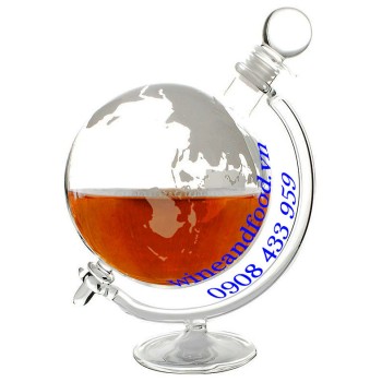 Bình Decanter Pha Lê quả Địa Cầu