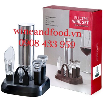 Bộ dụng cụ khui rượu bằng điện 5 món cao cấp