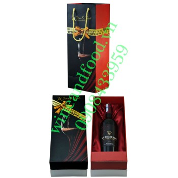 Hộp rượu vang nâu