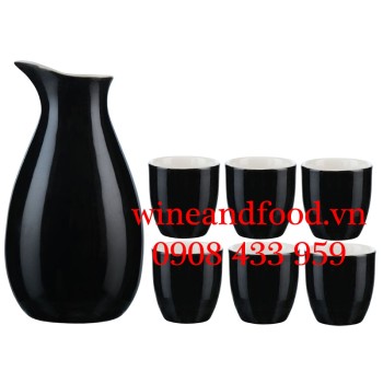 Bộ bình rượu Sake 6 chén Nhật Bản 39