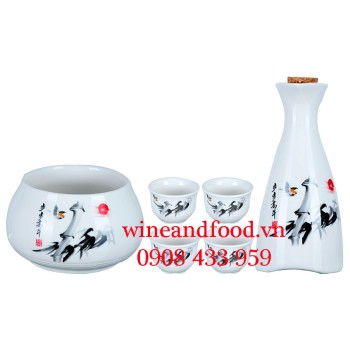 Bộ bình rượu Sake 6 món Nhật Bản 23