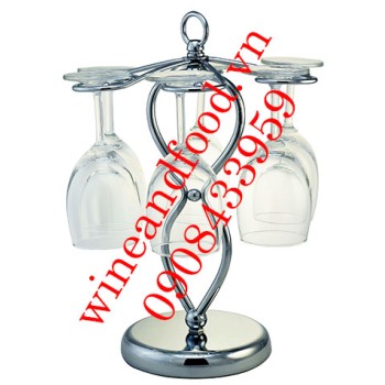 Giá treo ly rượu inox 6 cái