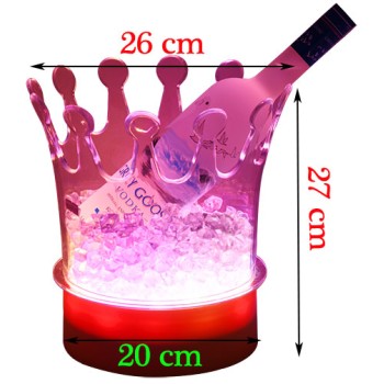 Xô đá ngâm ướp rượu có đèn LED 06