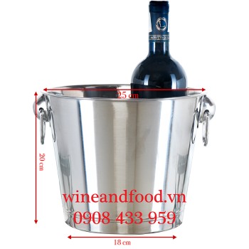 Xô đá ướp rượu vang inox 17