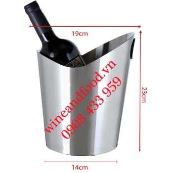 Xô đá ướp rượu vang inox 24