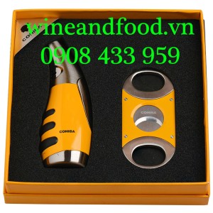 Bộ phụ kiện Xì Gà bật lửa dao cắt Cohiba 02