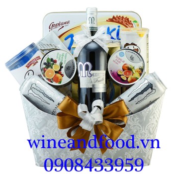 Giỏ quà tết Bạch Kim Thịnh Vượng