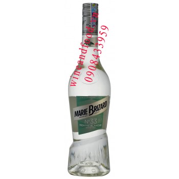 Rượu Marie Brizard Menthe Blanche N33 700ml
