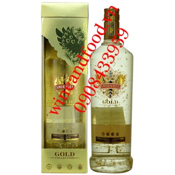 Rượu Smirnoff Gold vảy vàng hương quế 1l