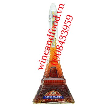 Rượu Brandy Miss Paris tháp Eiffel 70cl