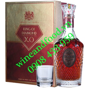 Rượu Brandy XO King Of Diamond hộp quà