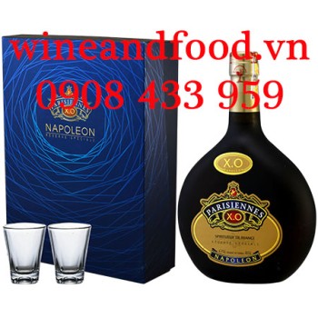 Rượu Brandy XO Parisiennes Napoleon hộp quà