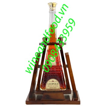 Rượu tháp Eiffel Brandy XO Leopold 2l