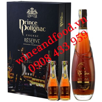 Rượu Cognac Prince Hubert de Polignac Reserve 70cl hộp quà