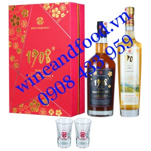 Hộp quà rượu vắt Nếp Cái Hoa Vàng Kim Ngọc Tửu