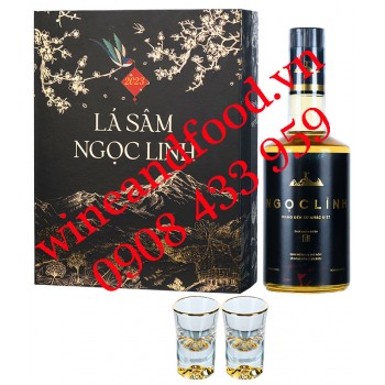 Rượu Lá Sâm Ngọc Linh hạ thổ hộp quà 500ml