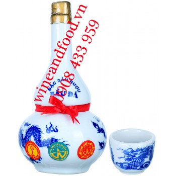 Rượu nếp Bầu Đá chai sành 500ml