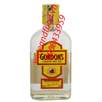 Rượu Gordon's London Dry Gin 200ml
