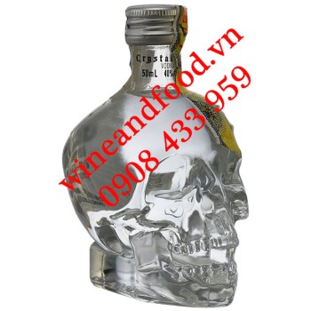 Rượu mini Vodka Đầu Lâu Crystal Head 50ml